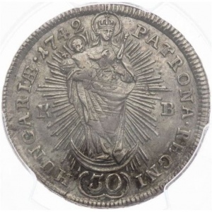 Реверс монеты Венгрия, 30 крейцеров, 1742