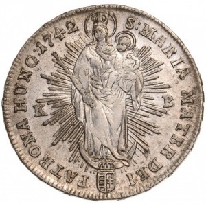 Реверс монеты Венгрия, ½ талера, 1741-1744
