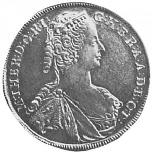Аверс монеты Венгрия, ½ талера, 1746-1747