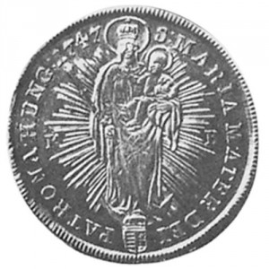 Реверс монеты Венгрия, ½ талера, 1746-1747