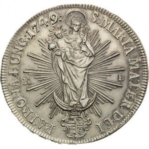 Реверс монеты Венгрия, ½ талера, 1748-1752