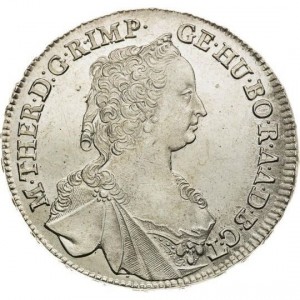 Аверс монеты Венгрия, ½ талера, 1753-1758