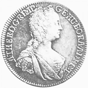 Аверс монеты Венгрия, ½ талера, 1759-1765