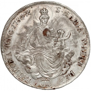 Реверс монеты Венгрия, ½ талера, 1785-1790