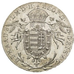 Аверс монеты Венгрия, ½ талера, 1790-1792