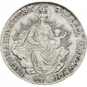 Реверс монеты Венгрия, ½ талера, 1792-1794