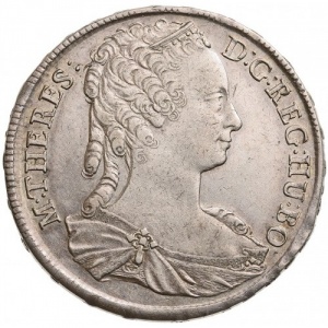 Аверс монеты Венгрия, 1 талер, 1743-1744