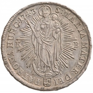 Реверс монеты Венгрия, 1 талер, 1743-1744