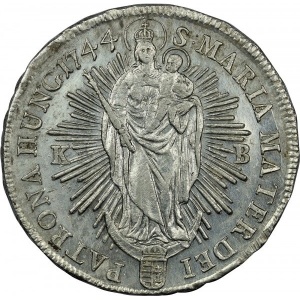 Реверс монеты Венгрия, 1 талер, 1744-1745