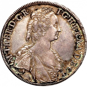 Аверс монеты Венгрия, 1 талер, 1746-1748