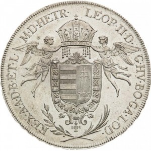 Аверс монеты Венгрия, 1 талер, 1790-1791