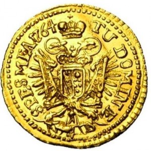 Реверс монеты Венгрия, ¼ дуката, 1764-1765