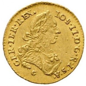 Аверс монеты Венгрия, ¼ дуката, 1777
