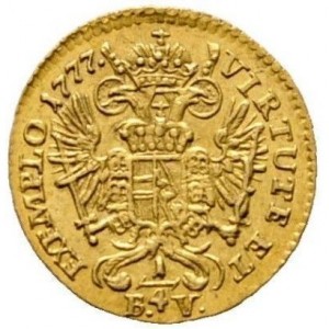 Реверс монеты Венгрия, ¼ дуката, 1777