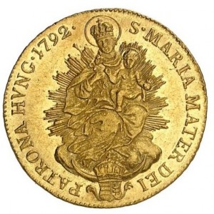 Реверс монеты Венгрия, 1 дукат, 1792-1799