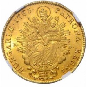 Реверс монеты Венгрия, 2 дуката, 1763-1765