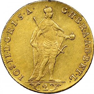 Аверс монеты Венгрия, 2 дуката, 1781-1787