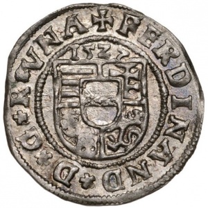 Аверс монеты Венгрия, 1 денар, 1527-1528