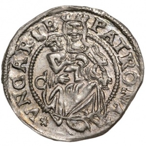 Реверс монеты Венгрия, 1 денар, 1527-1528