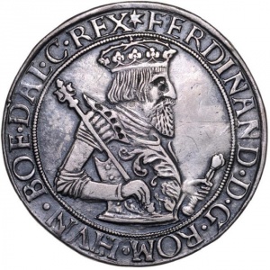 Аверс монеты Венгрия, 1 талер, 1553-1556
