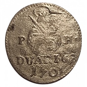 Реверс монеты Венгрия, 1 дуариус, 1699-1701