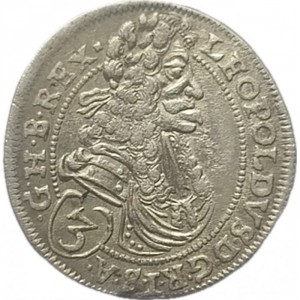 Аверс монеты Венгрия, 3 крейцера, 1675-1699