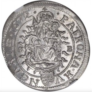 Реверс монеты Венгрия, 6 крейцеров, 1661-1682