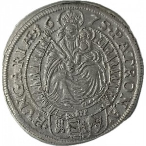 Реверс монеты Венгрия, 6 крейцеров, 1675-1685