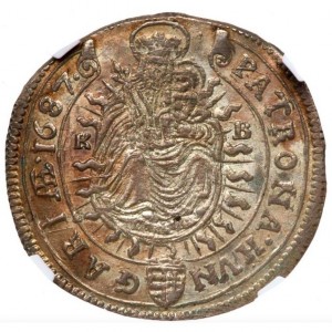 Реверс монеты Венгрия, 15 крейцеров, 1685-1697