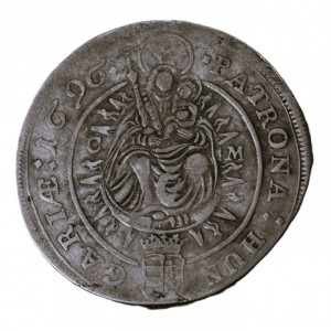 Реверс монеты Венгрия, 15 крейцеров, 1695-1696