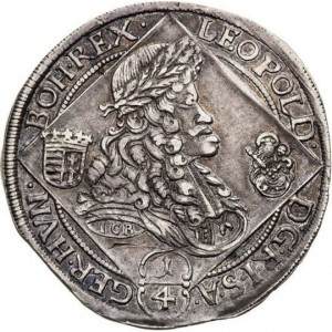 Аверс монеты Венгрия, ¼ талера, 1700-1702