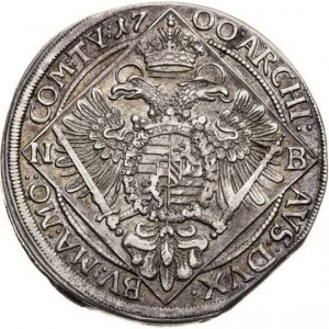 Реверс монеты Венгрия, ¼ талера, 1700-1702
