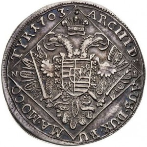 Реверс монеты Венгрия, ¼ талера, 1703
