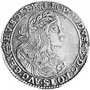 Аверс монеты Венгрия, ½ талера, 1659-1661