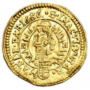 Реверс монеты Венгрия, ⅙ дуката, 1673-1698