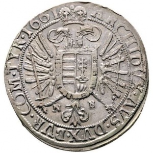 Реверс монеты Венгрия, 1 талер, 1660-1661