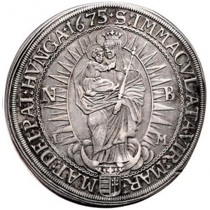 Реверс монеты Венгрия, 1 талер, 1674-1695