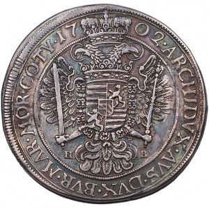 Реверс монеты Венгрия, 1 талер, 1702-1703