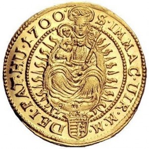 Реверс монеты Венгрия, 1 дукат, 1699-1703
