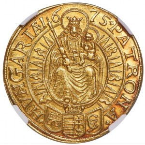 Реверс монеты Венгрия, 5 дукатов, 1675