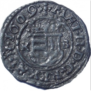 Аверс монеты Венгрия, 1 денар, 1609-1611