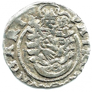 Реверс монеты Венгрия, 1 денар, 1611-1613
