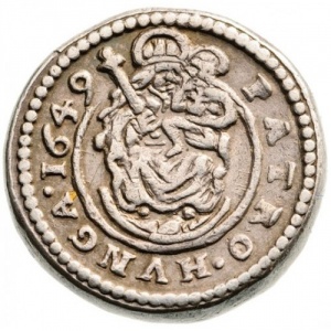Реверс монеты Венгрия, 1 денар, 1638-1659