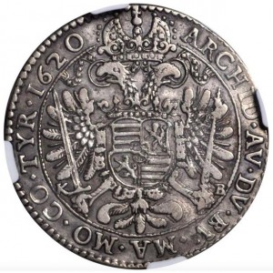Реверс монеты Венгрия, ½ талера, 1620-1622