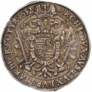 Реверс монеты Венгрия, ½ талера, 1620-1637