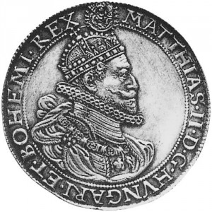 Аверс монеты Венгрия, 1 талер, 1611-1613