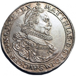Аверс монеты Венгрия, 1 талер, 1613-1617