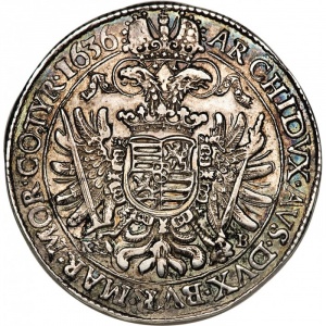 Реверс монеты Венгрия, 1 талер, 1620-1637