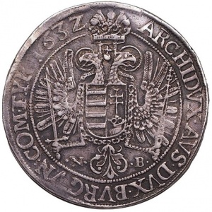 Реверс монеты Венгрия, 1 талер, 1630-1635