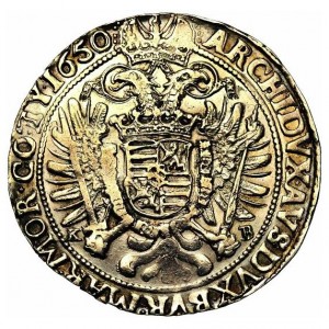 Реверс монеты Венгрия, 1 талер, 1637-1661